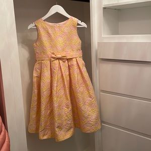 SPARKLE FLORAL DAMASK DRESS